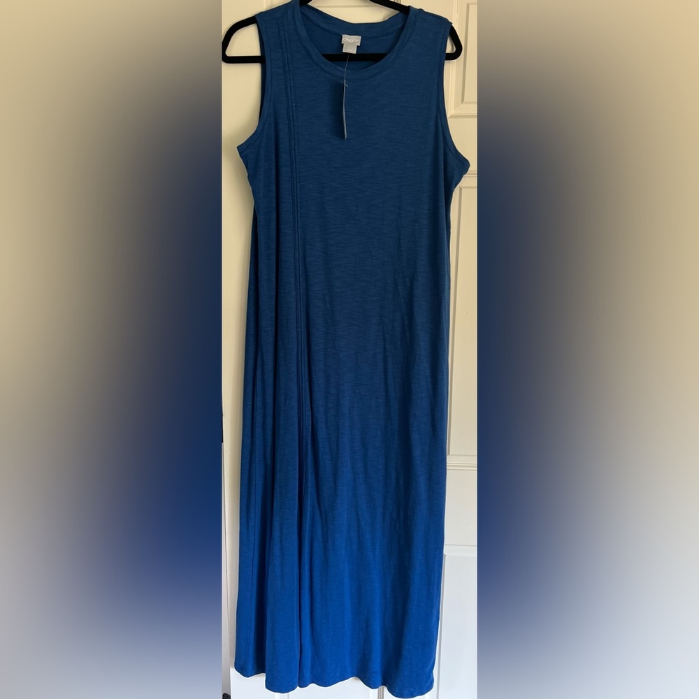 Chico’s NWT Size 1 Royal Blue Dress, length 53.5”